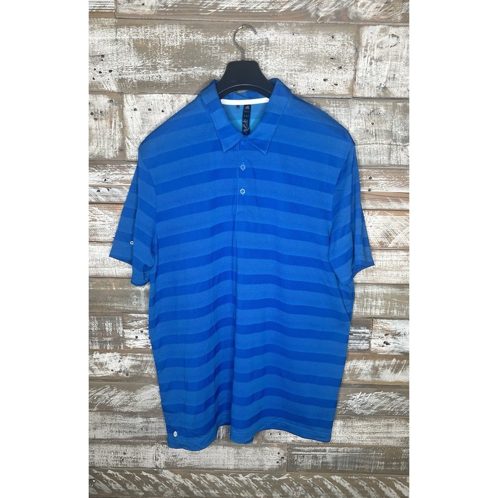 Adidas Mens Striped Short Sleeved Polo Shirt‎ XXL